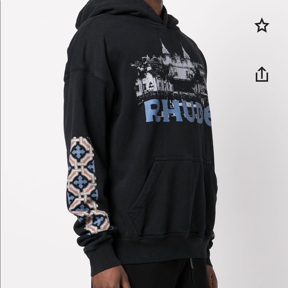 Rhude Casino Hoodie in Black - Picture 4 of 4